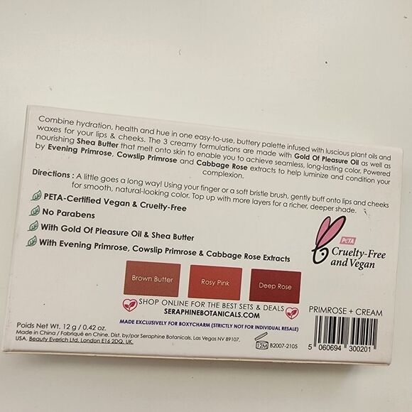 Primrose Cream Lip Cheek Cream Palette DEEP BLUSH SHADES NWT NEW GLAM BEAUTY - Picture 4 of 6